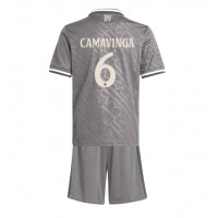 Camisa de time de futebol Real Madrid Eduardo Camavinga #6 Replicas 3º Equipamento Infantil 2024-25 Manga Curta (+ Calças curtas)